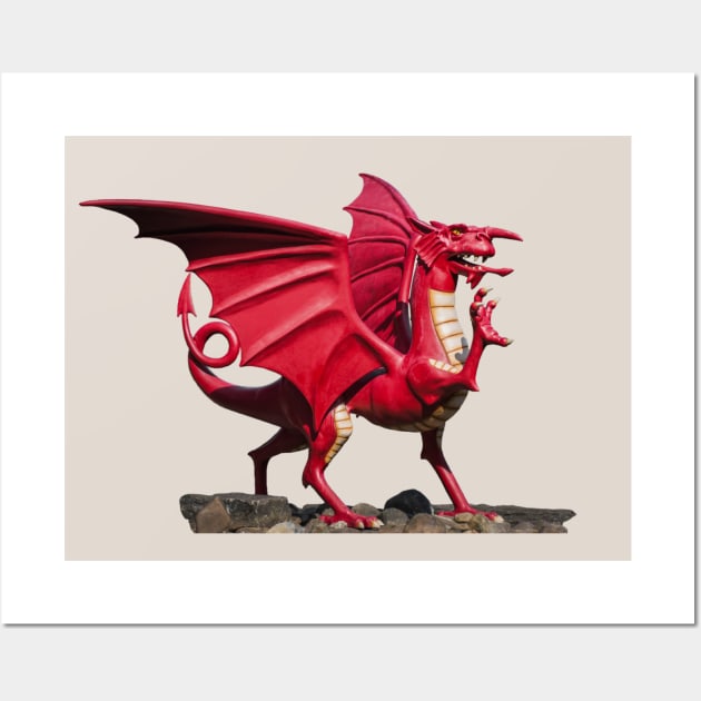 Red Dragon Wall Art by Enzwell